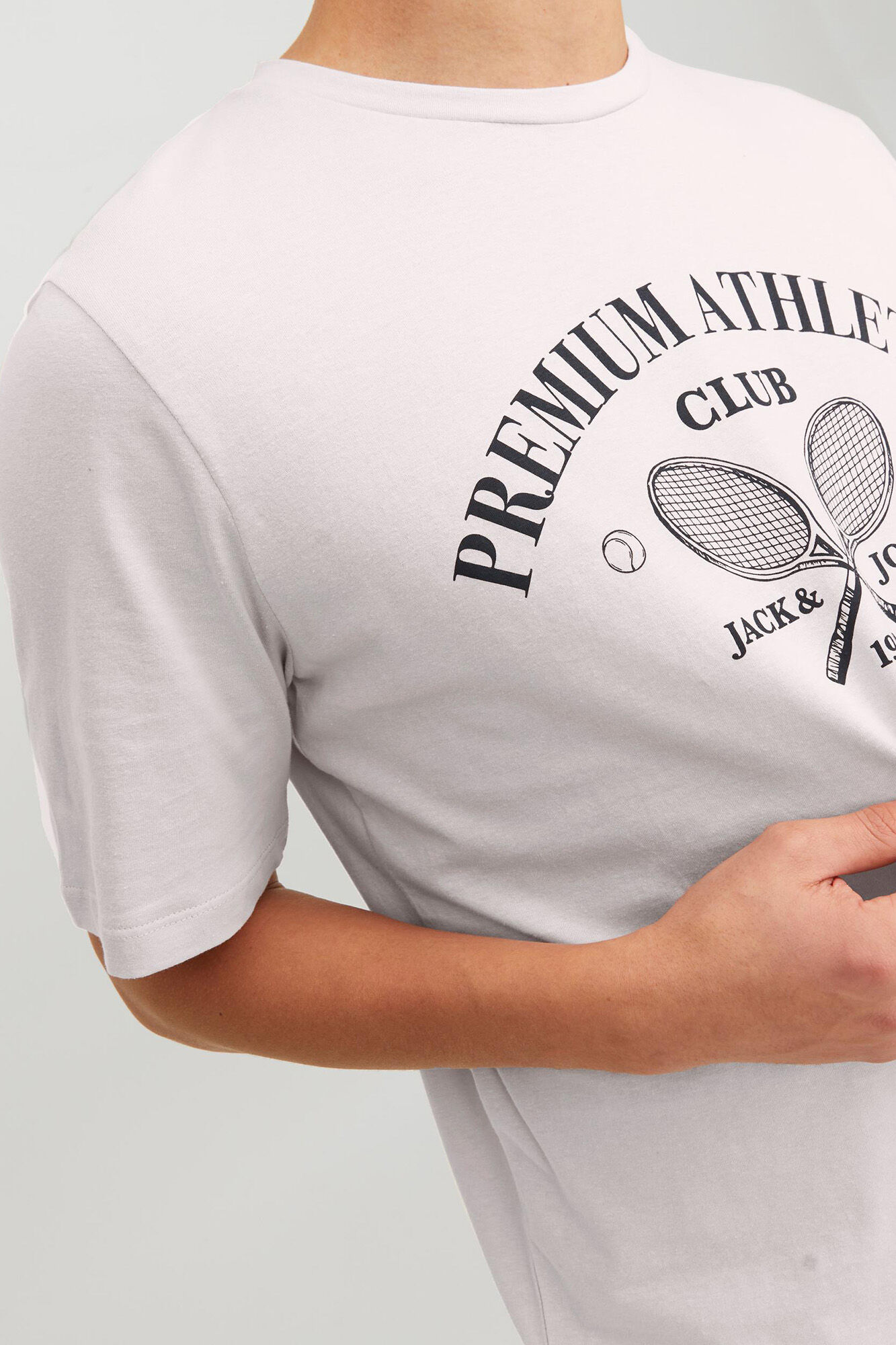 Camiseta de algodão com logo - Lilás