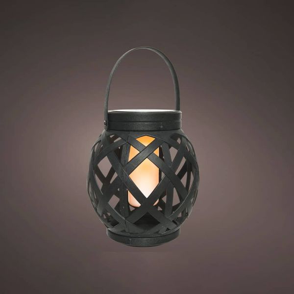 Lanterna Solar Led Efeito Chama