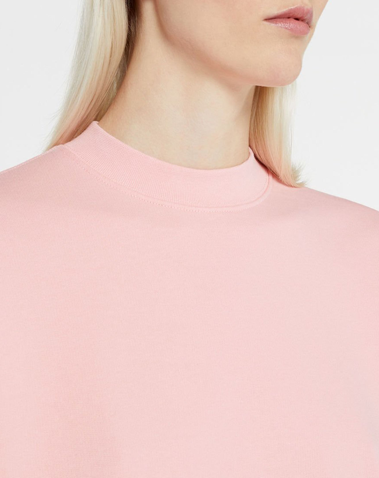 Galeries Lafayette Sweat court en Coton bio molletonné Billie rose