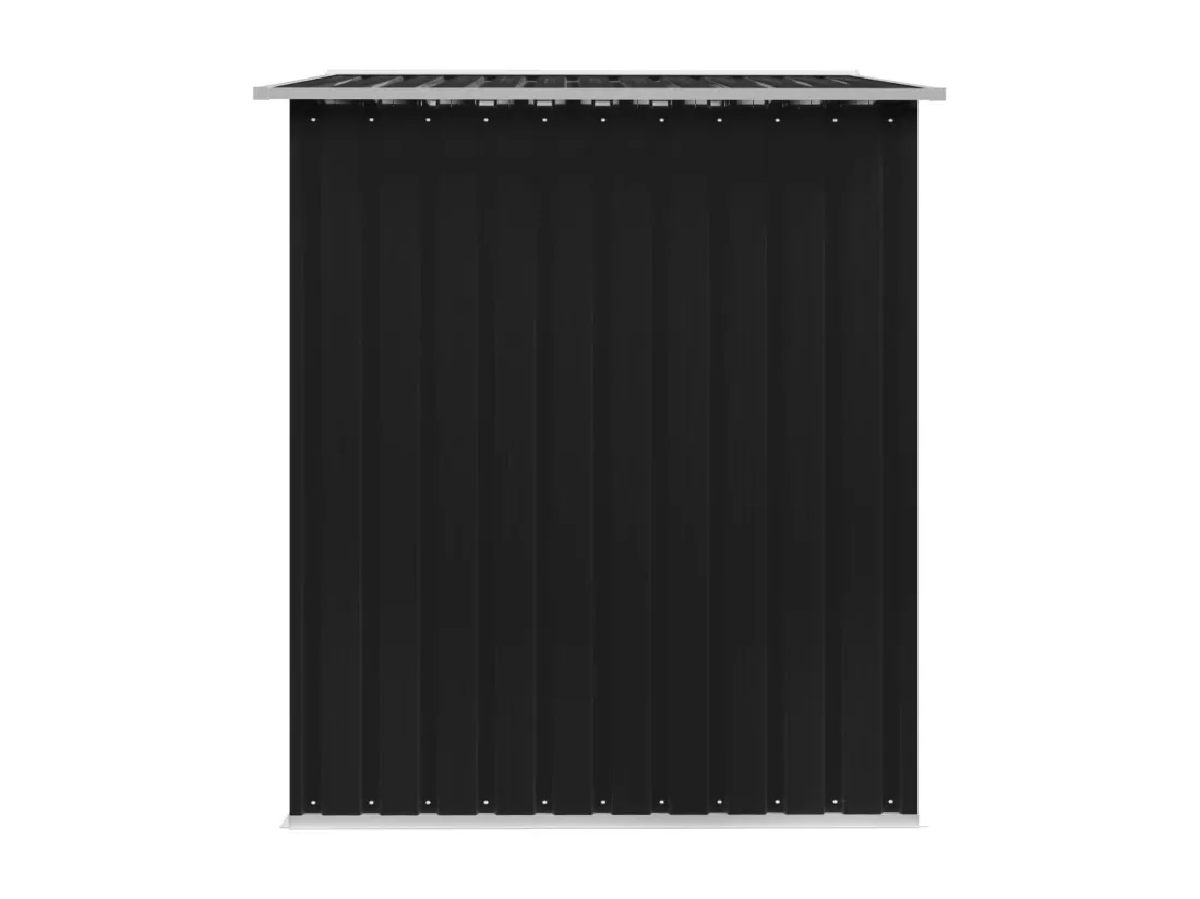 Abri de stockage pour jardin Anthracite Acier 257x205x178