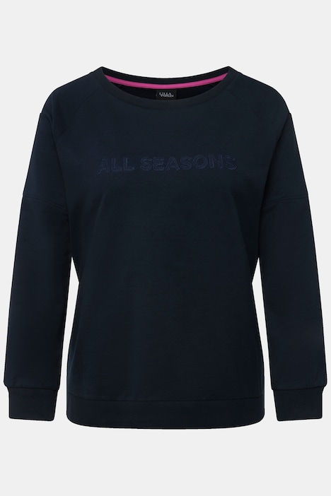 Sweatshirt, Stickerei, Classic, Rundhals, Langarm