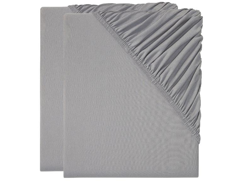 2 jersey hoeslakens 100 x 200 cm