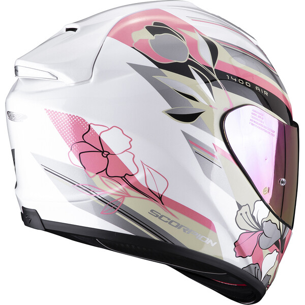 Scorpion - Casque Exo-1400 Evo Air Gaia Blanc brillant / Rose