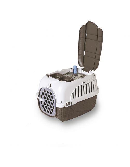 Bama Pet Transportbox - Kattenvervoersbox - 52x33x34 cm Taupe