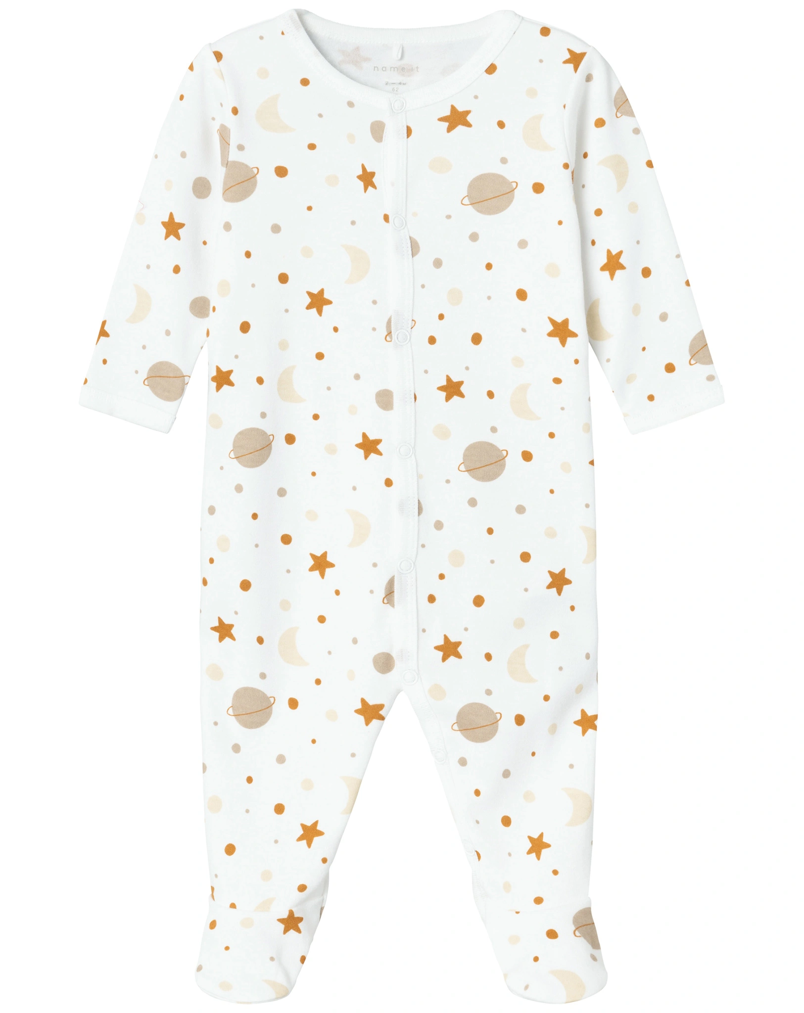 Schlafstrampler NBNNIGHTSUIT PLANETS in bright white