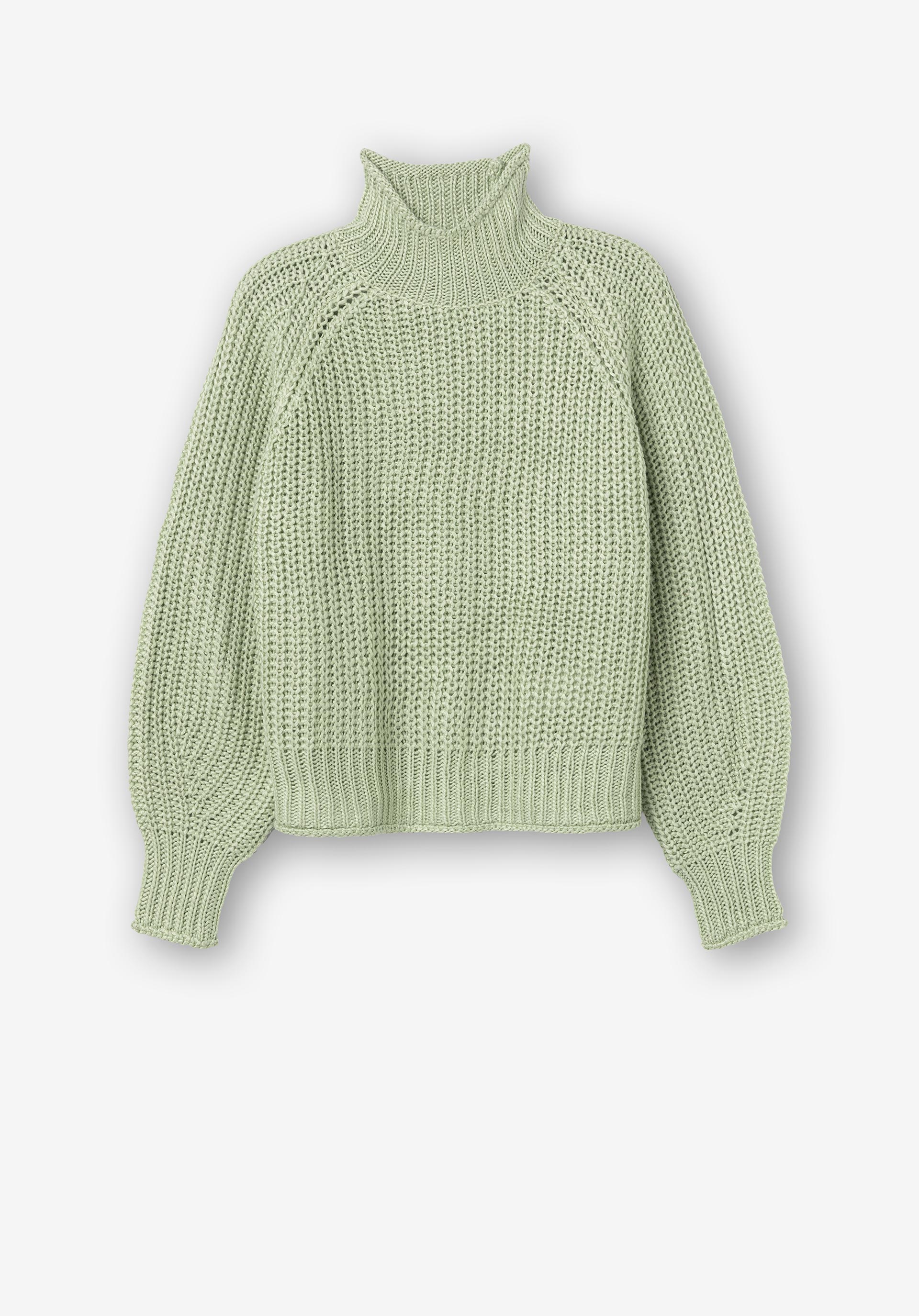 Camisola de Malha de Gola Alta