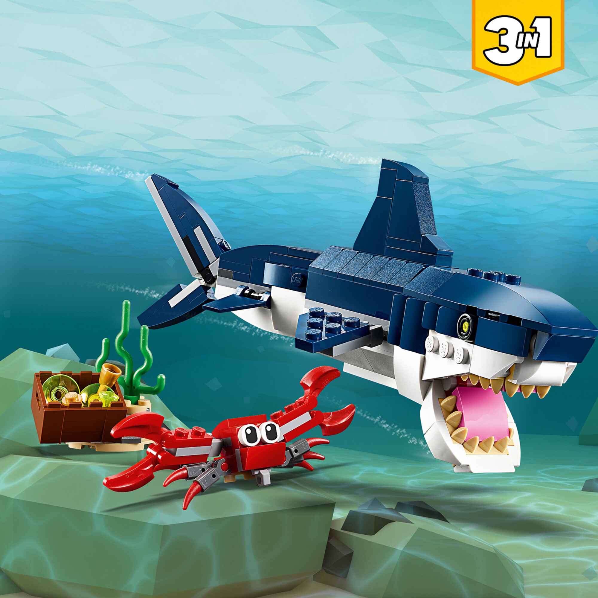 LEGO Konstruktionsspielzeug Creator Bewohner der Tiefsee