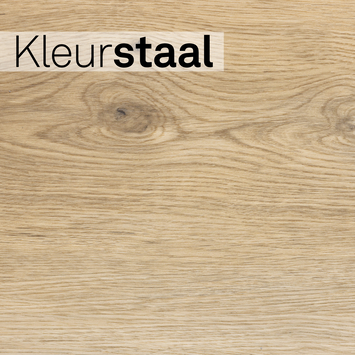Kleurstaal Lundia click PVC Natuur Lykke rechte stroken lichtbruin houtlook