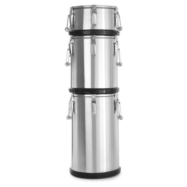 Termisk termosbeholder i stål for transport av mat, 35L - Hendi 710302