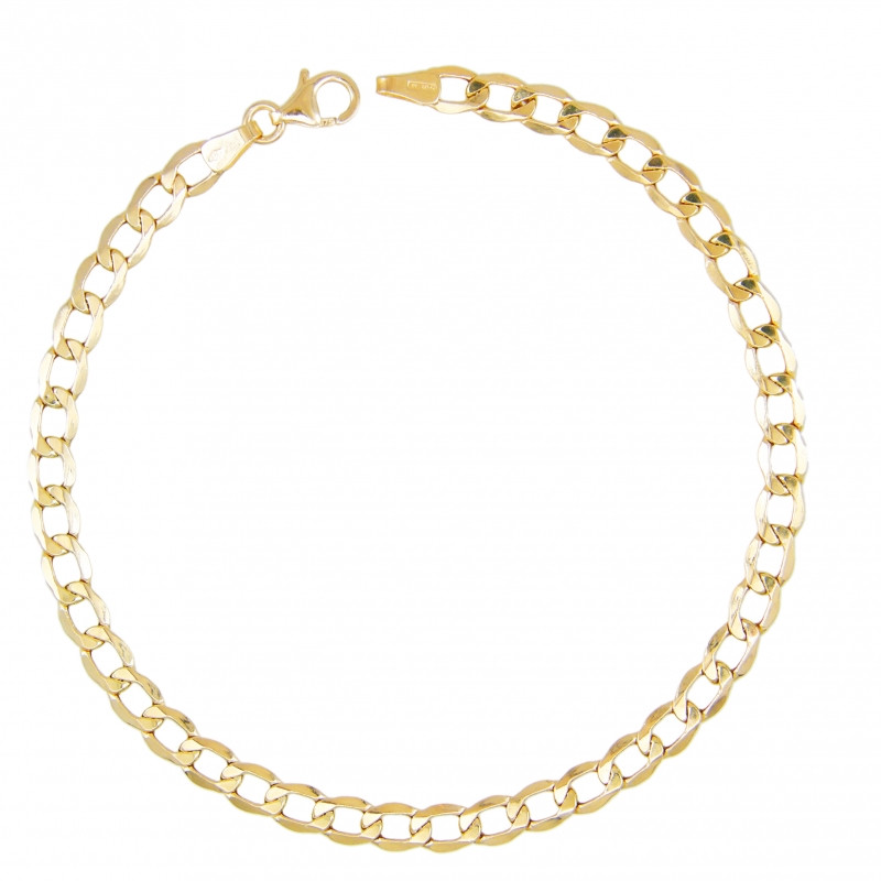Bracelet Homme Maille Gourmette - Or Jaune