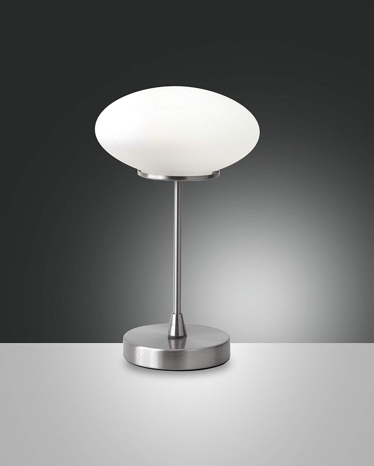 Fabas Luce LED-Tischleuchte nickel sat. 3339-30-178