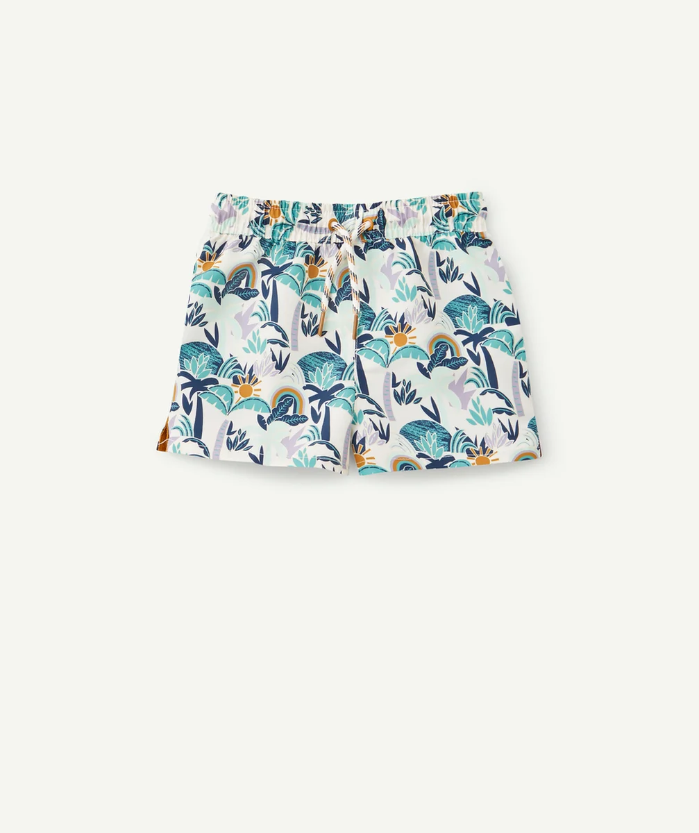 SHORT DE BAIN BÉBÉ GARÇON IMPRIMÉ ET EN FIBRES RECYCLÉES