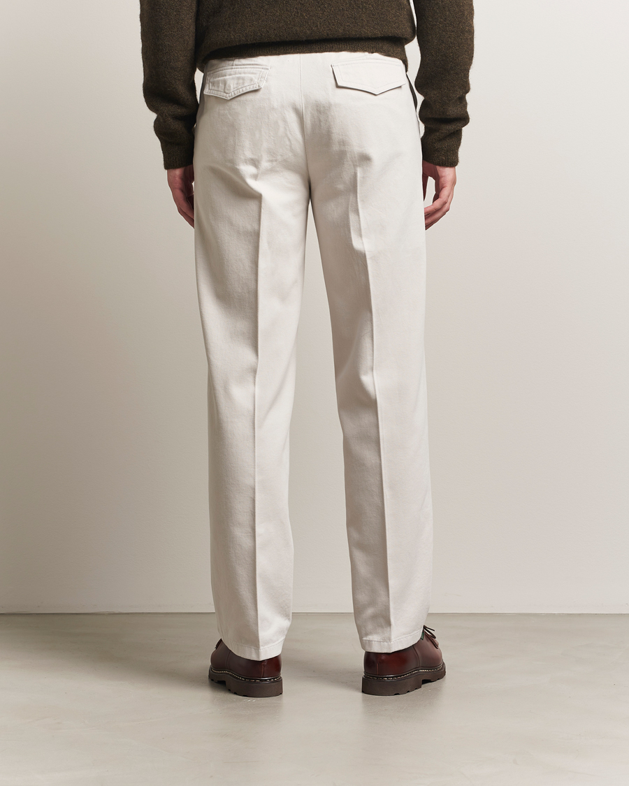 Filippa K Cotton Chino Trousers Chalk Grey