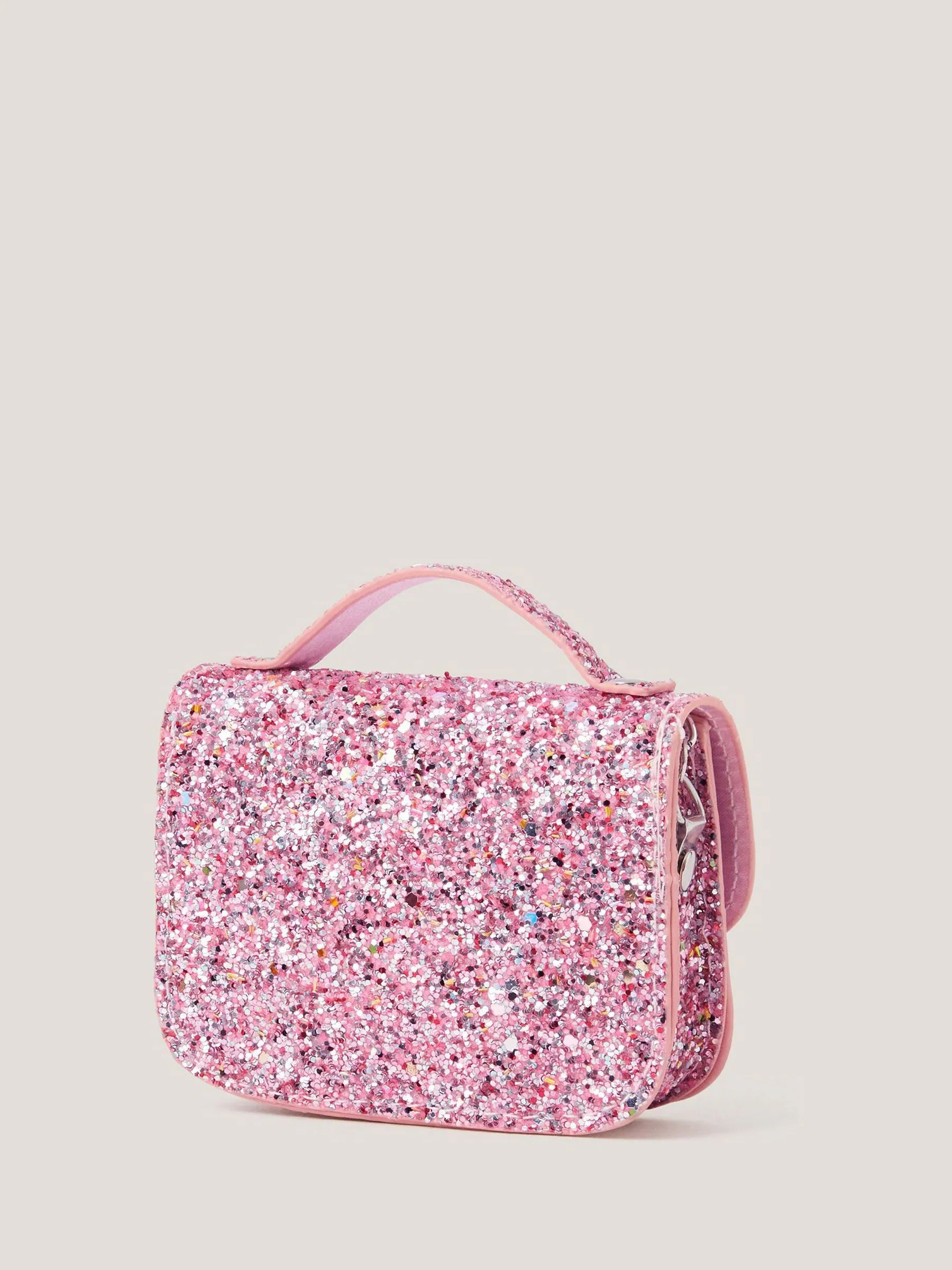 Monsoon Glitter Satchel Bag & Hair Clips Set