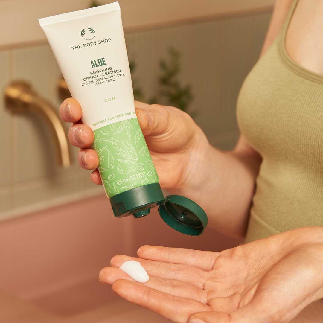 BODY SHOP Creme de Limpeza Aloe - 125ml