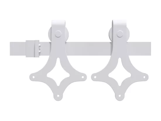 Porte coulissante et kit de quincaillerie 90x210 cm pin massif