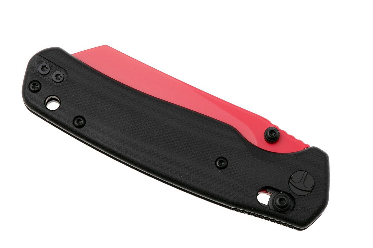 Bestechman Cicada's Wing BMK06F Red Coated 10Cr15MoV, Black G10, zakmes