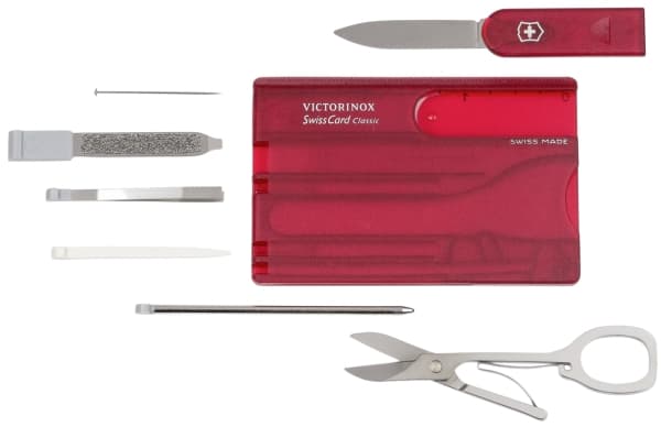 Victorinox SwissCard Classic, Rød, Gjennomsiktig, ABS syntetisk, 82 mm, 4,5 mm, 26 g