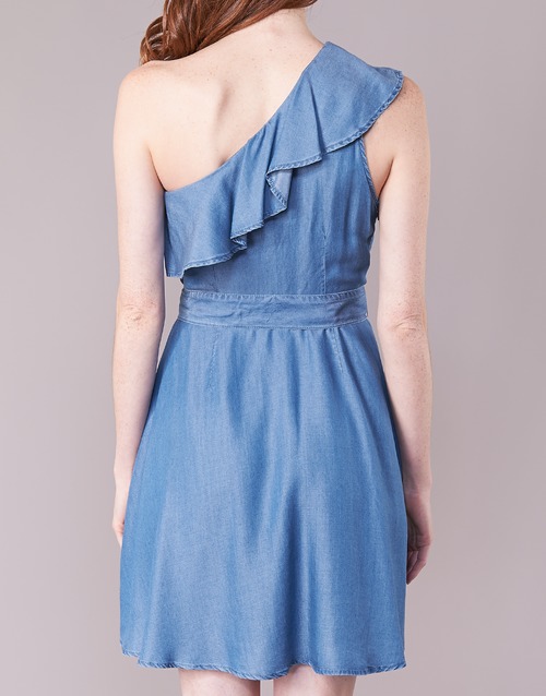MICHAEL Michael Kors - ONE SHLDR RUFFLE DRS Denim