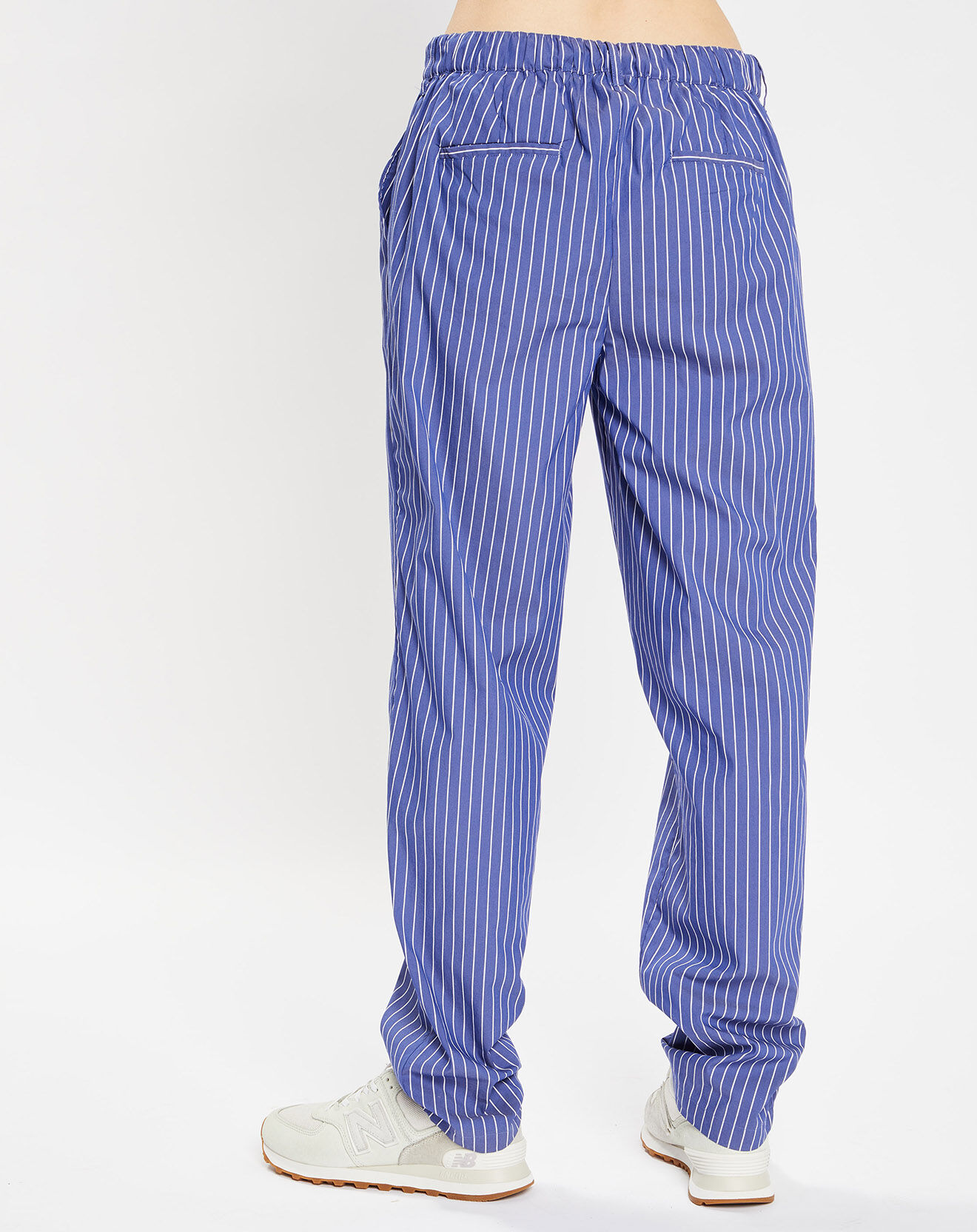 Jodhpur Pantalon Aix rayé blanc/bleu