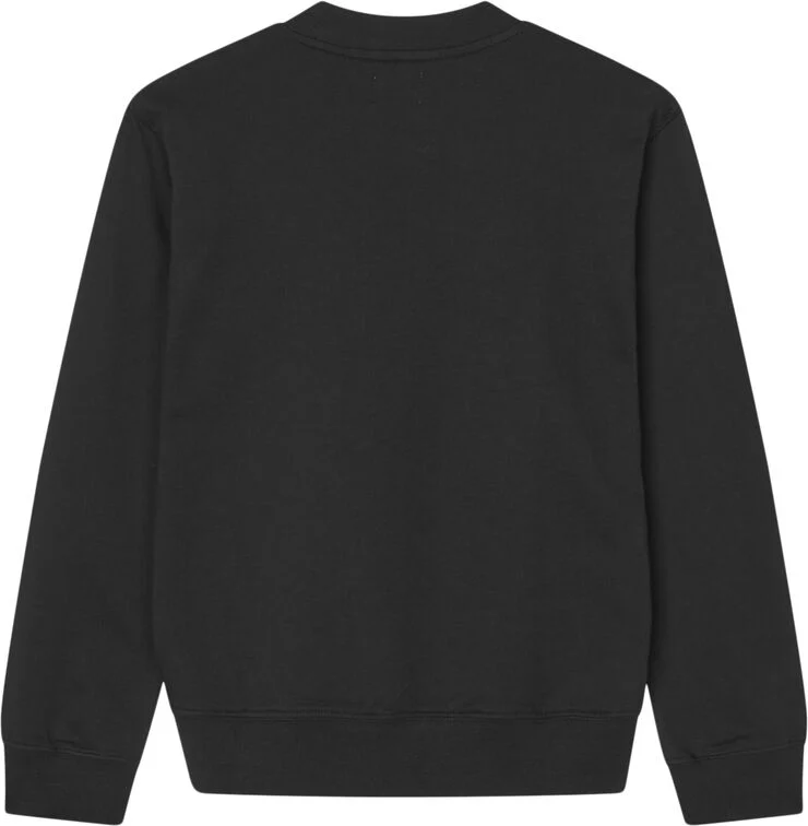 Mads Nørgaard - Copenhagen Light Terry Solo Sweatshirt Sort