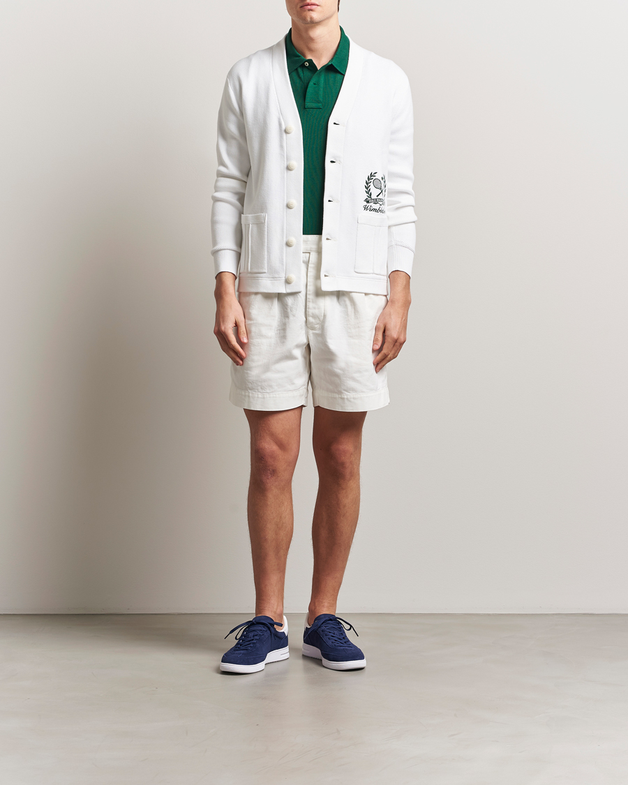 Polo Ralph Lauren Wimbledon Cotton Cardigan Ceramic White