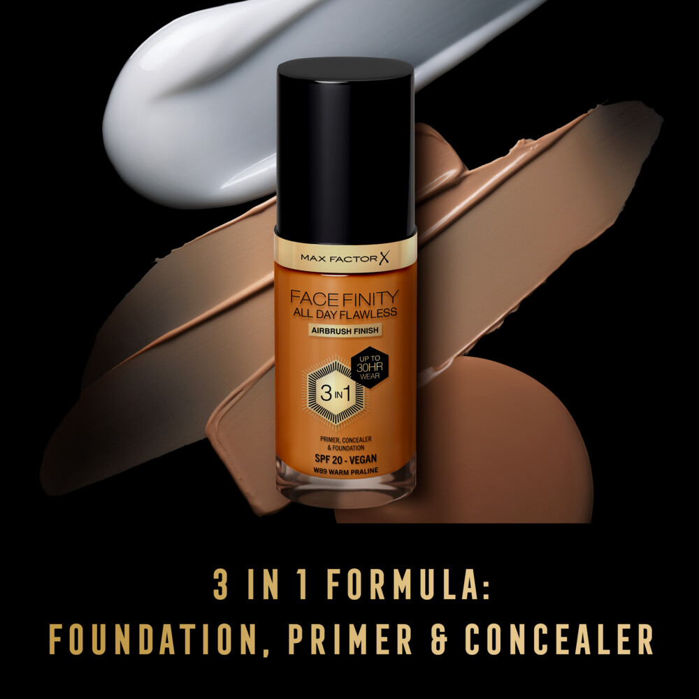 Max Factor Facefinity All Day Flawless Foundation W89 Warm Praline34 ml