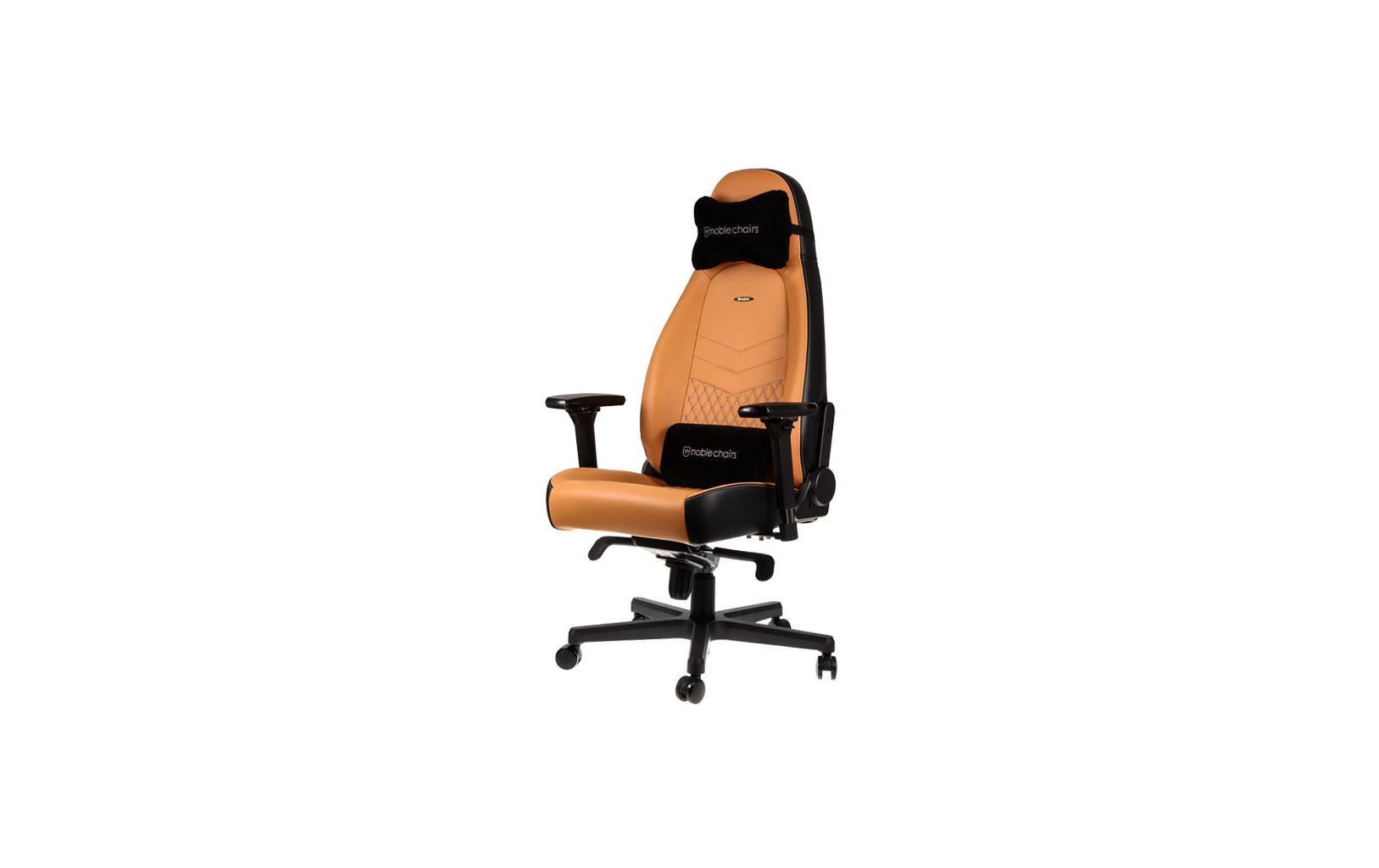 Gaming-Stuhl ICON Echtleder Cognac<br>Echtleder -Computersessel