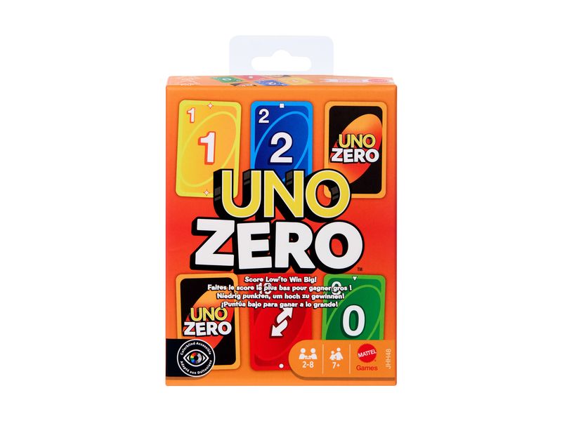 Mattel Spiele Kartenspiel UNO Zero Kartenspiel Kartenspiel für Kinder, Erwachsene und Familienabende