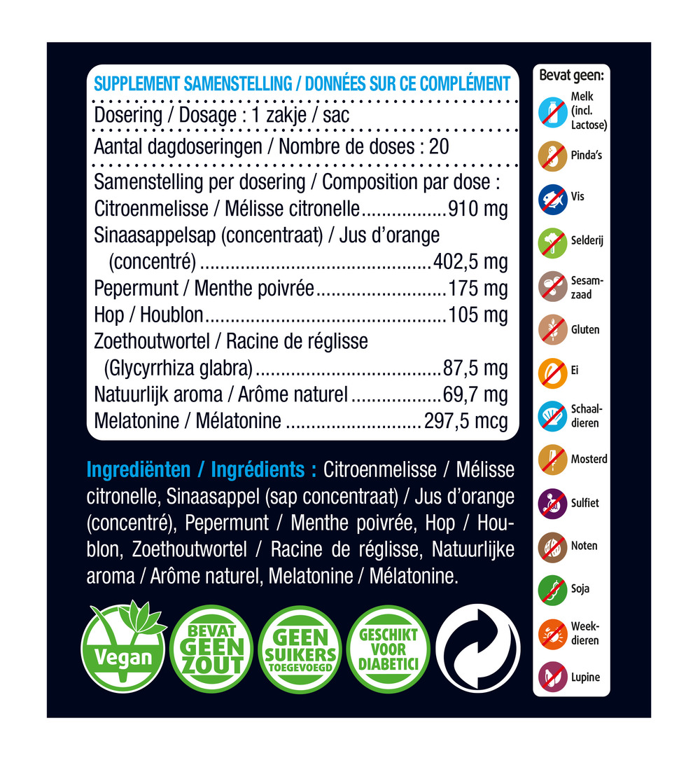 Lucovitaal Melatonine Kruidenthee (20 zakjes)