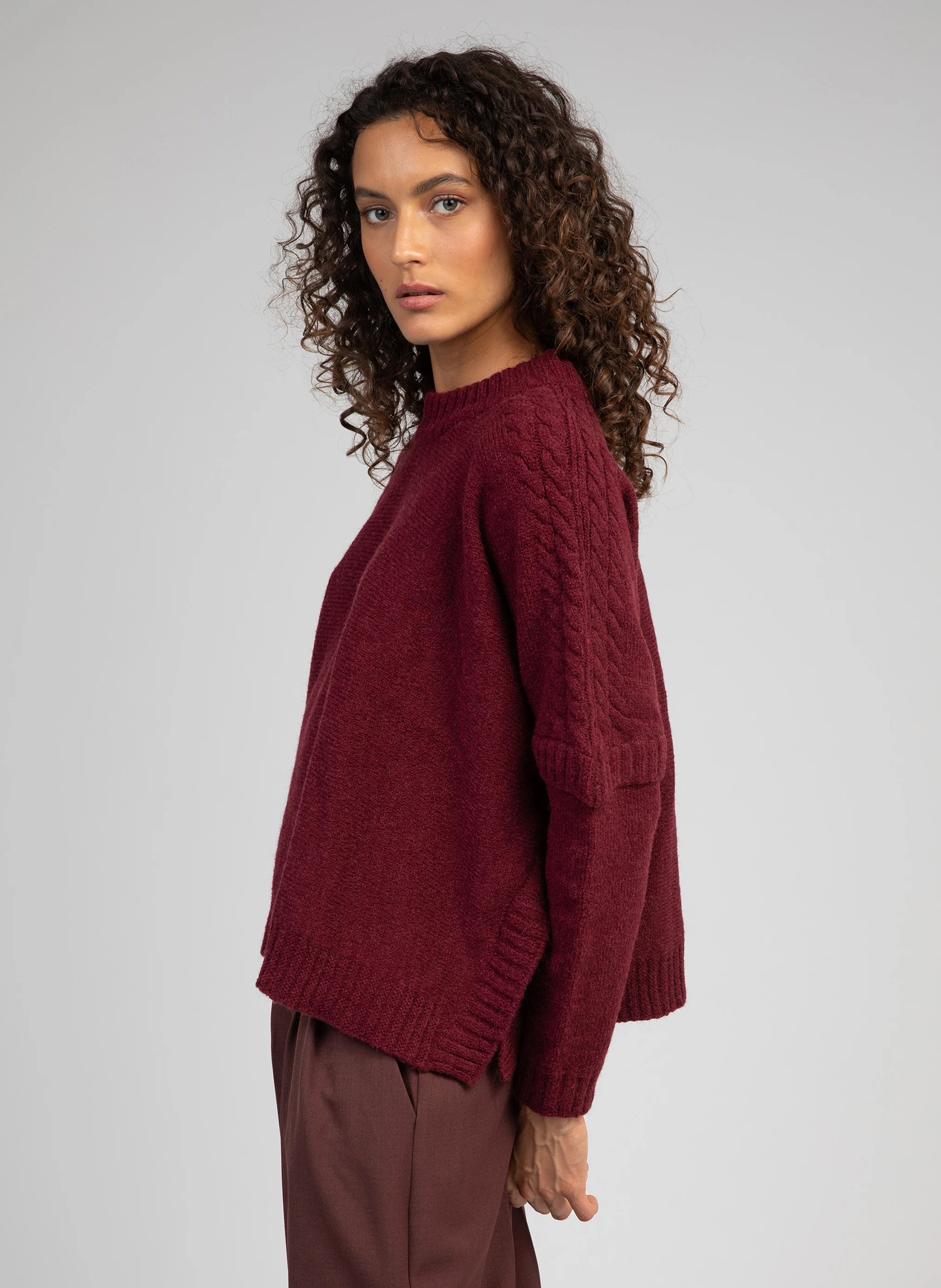 VIJALI - Pull col rond | Beige