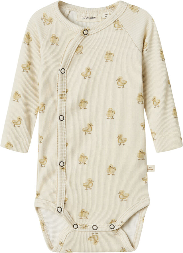 Lil' Atelier NBNLAVO EMO LS SLIM WRAP BODY LIL Turtledove/duck