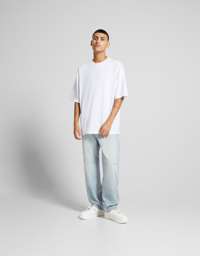 calças jeans largas