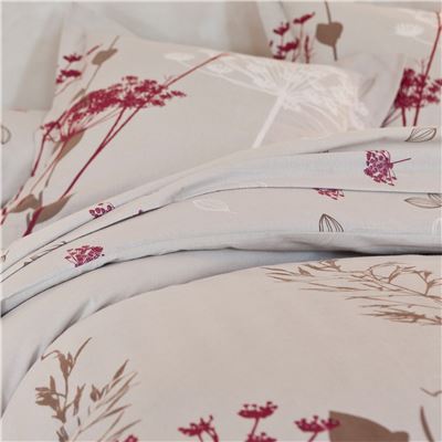 Linge de lit flanelle à fleurs - BECQUET CRÉATION