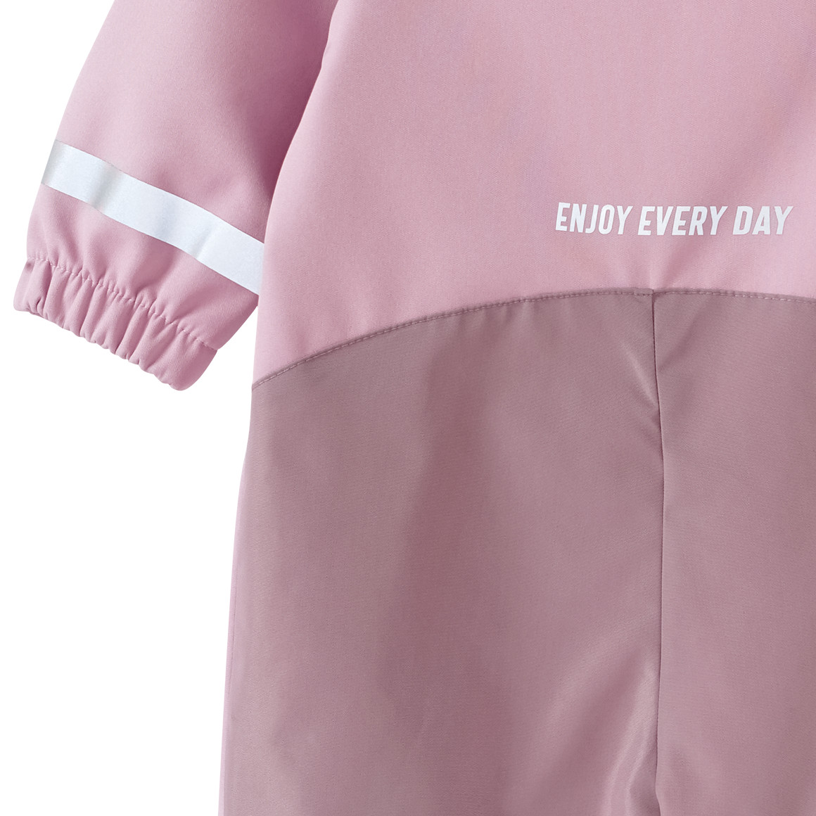 Topomini Baby Softshelloverall mit Kapuze rosa