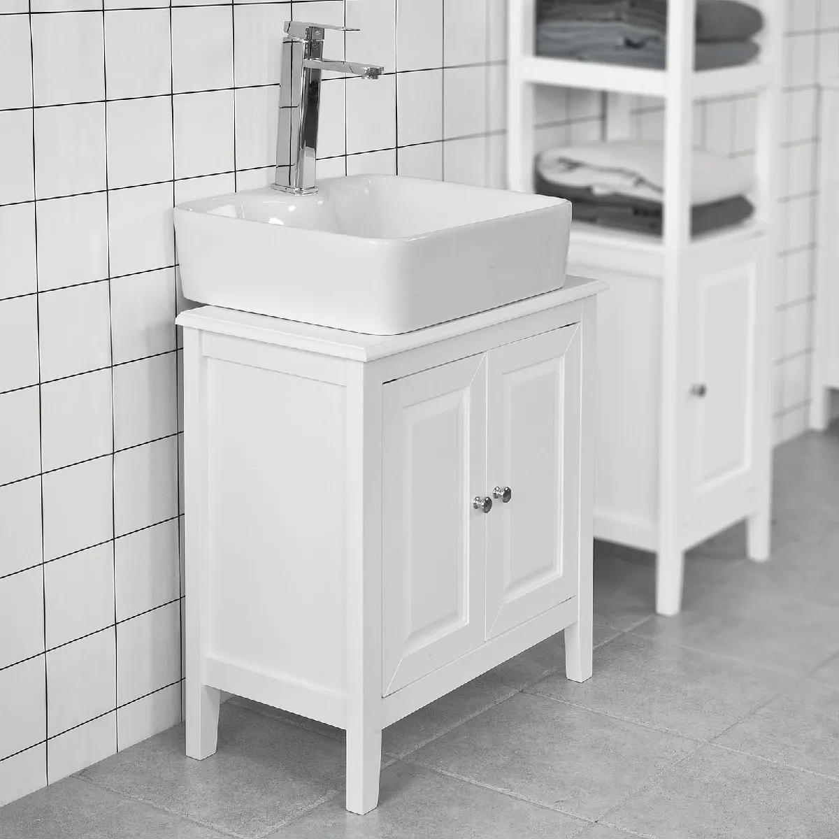 SoBuy Sous-Lavabo FRG202-W