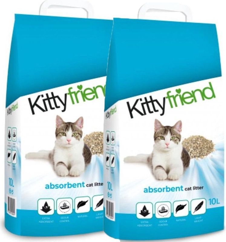 2x KITTY FRIEND ABSORBENTS 10LTR