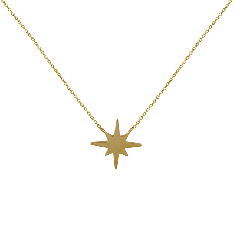 Collier Plaqué Or Etoile Polaire