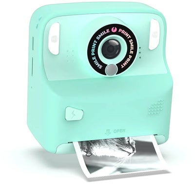 MOB Pixiprint Polaroidkamera med Spill, Turkis