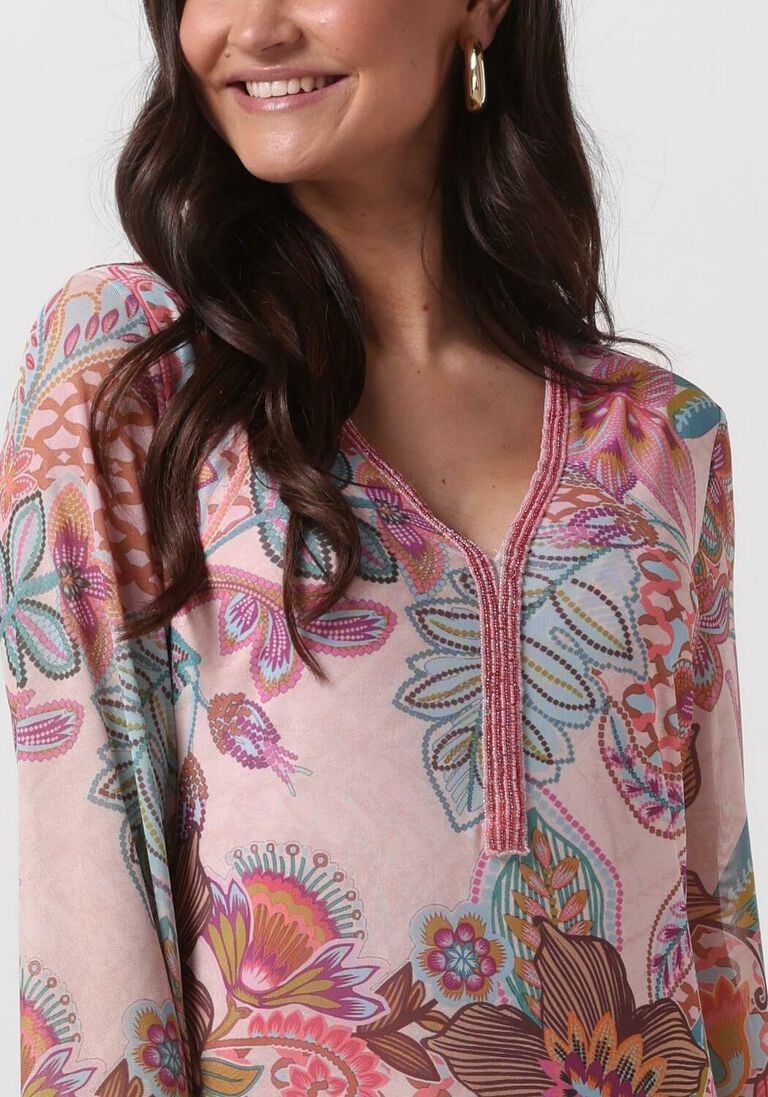 ANA ALCAZAR lichtroze ana alcazar mini jurk tunic dress