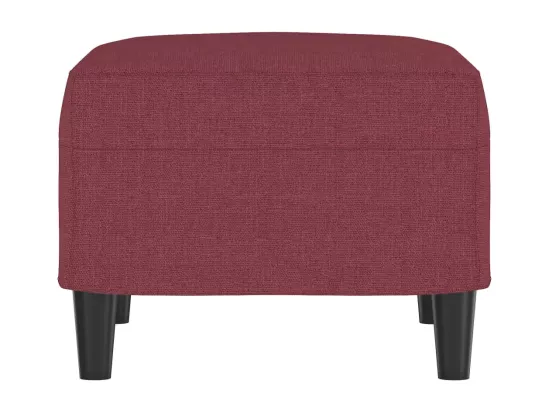 Repose-pied Rouge bordeaux 60x50x41 cm Tissu
