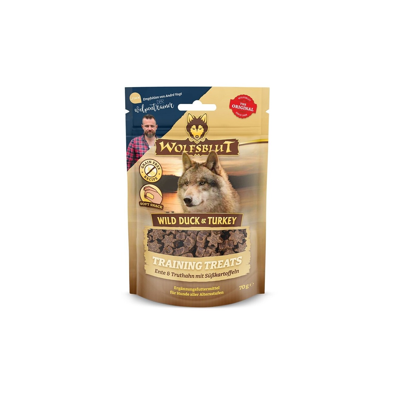 WOLFSBLUT - Training Treats Wild Duck & Turkey 2x70g