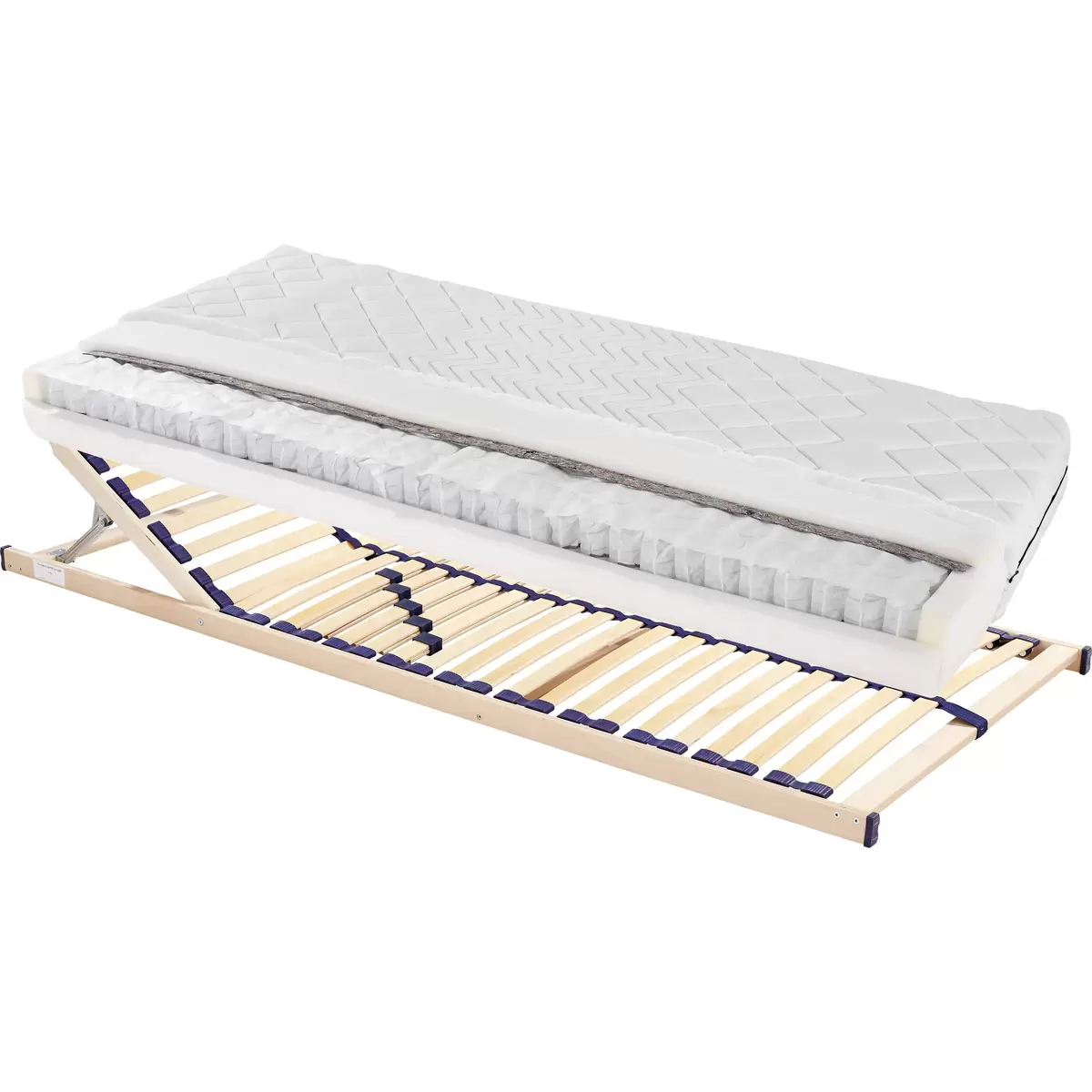 Matratzen-/Lattenrost-Set Primavera H2 80 x 200 weiss
