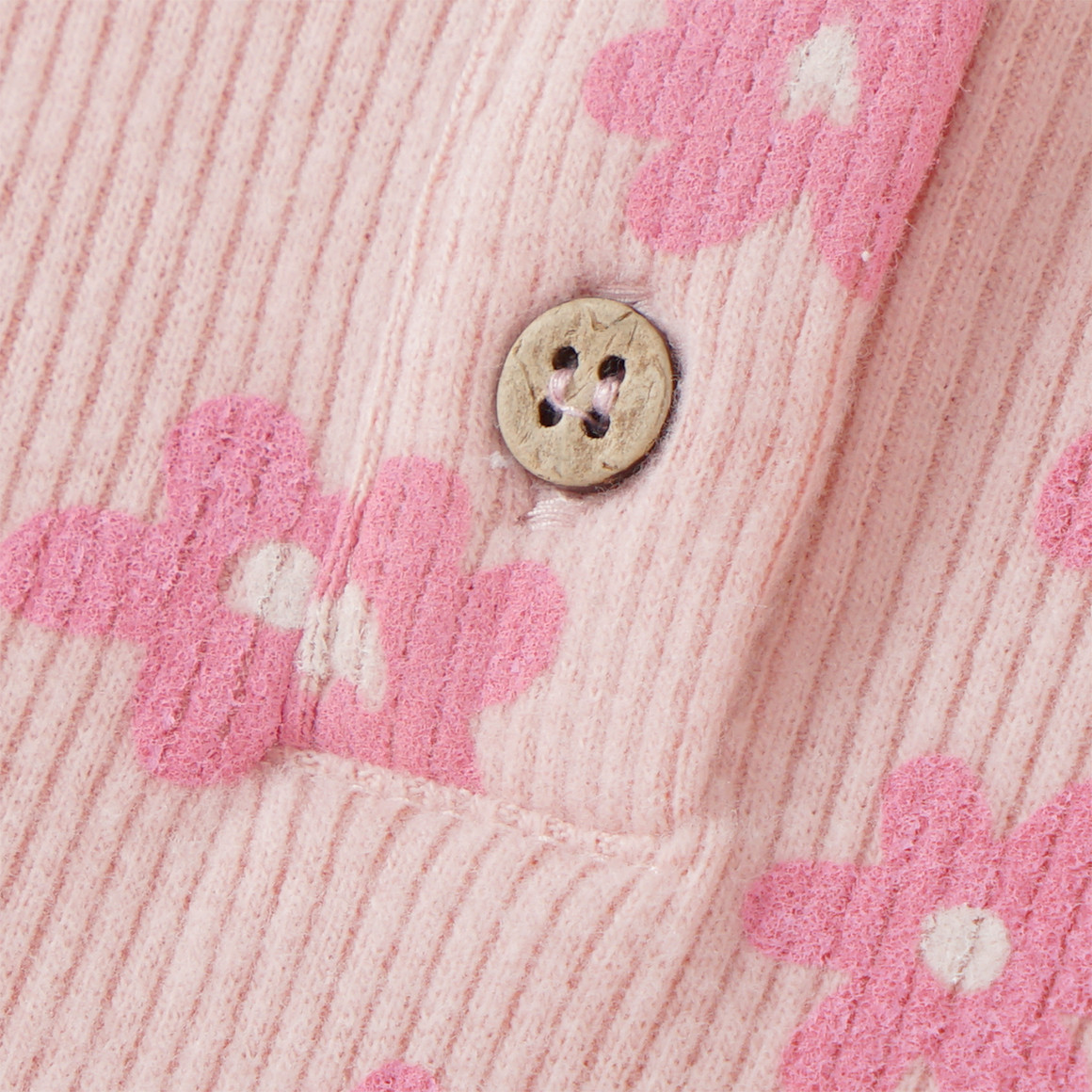 Topomini Baby Langarmshirt mit Ripp-Struktur hellrosa / pink