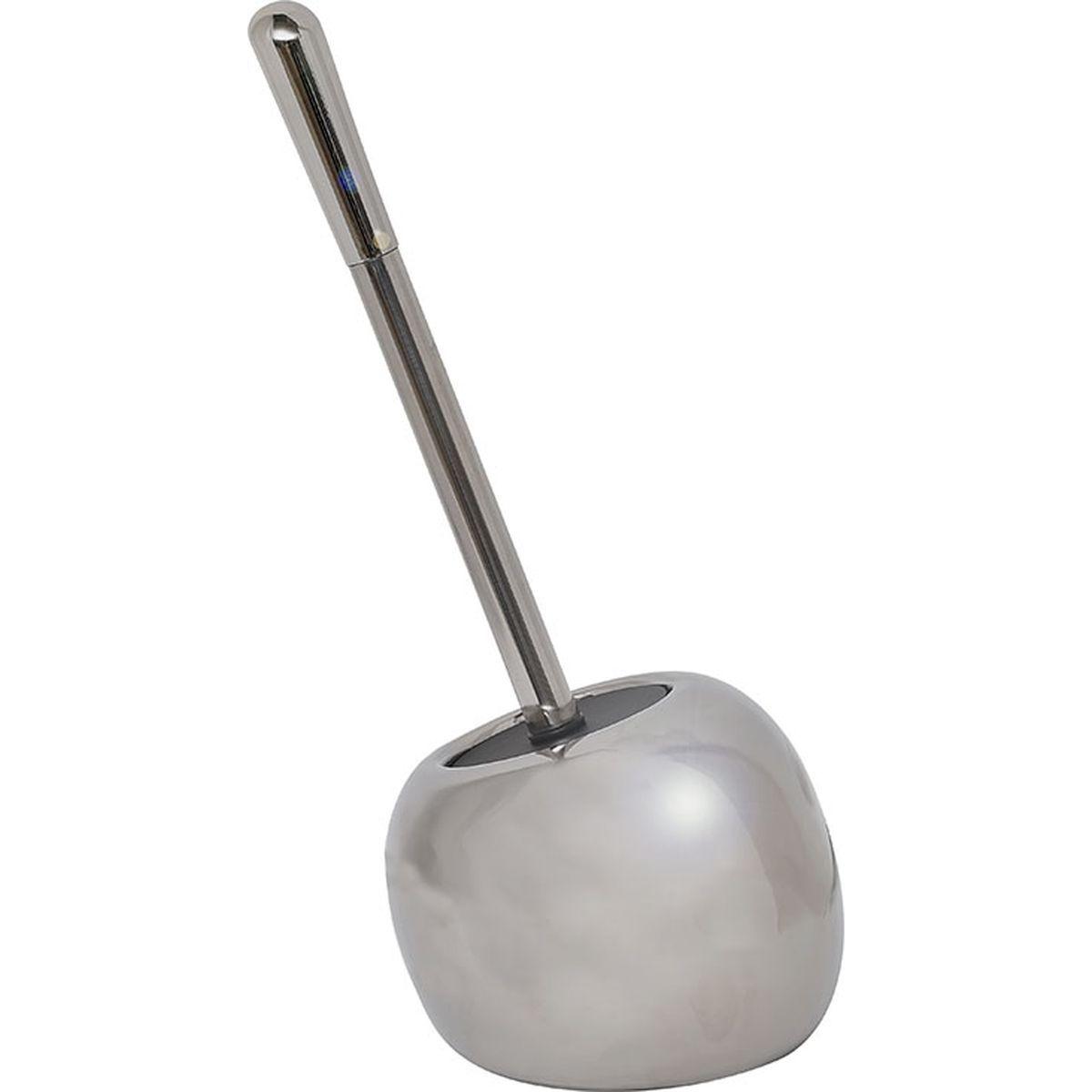 BROSSE WC GRES FORME GALET CHROME