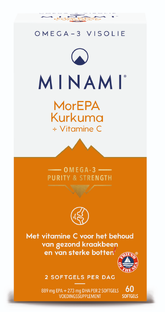 Minami MorEPA Kurkuma   Vitamine C Softgels 60SG