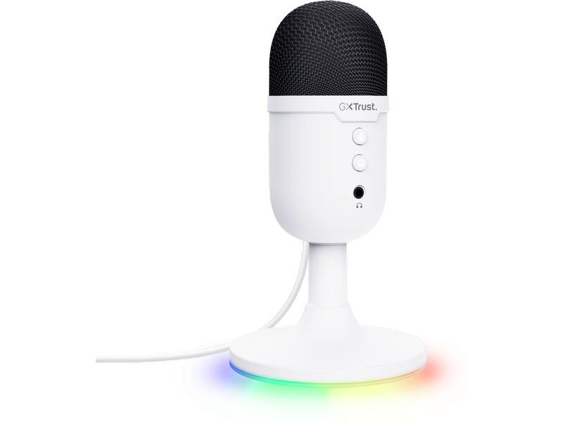 Trust Mikrofon GXT234W Yunix Kompaktes USB-Gaming-Mikrofon für Streaming & Content-Erstellung