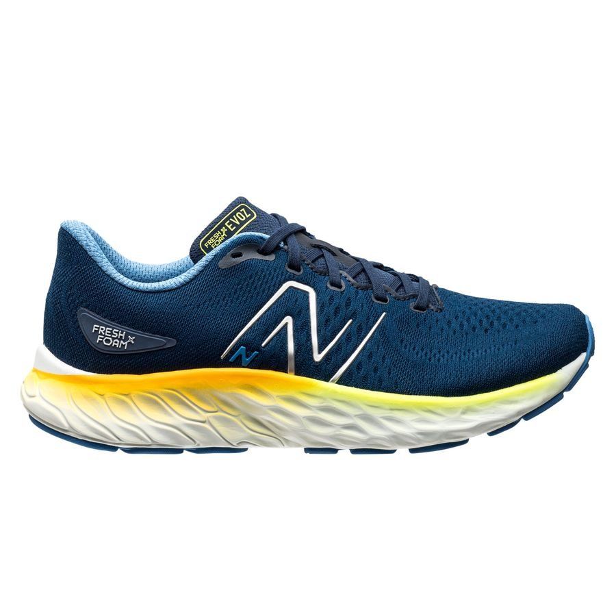 New Balance Chaussures de Running Fresh Foam Evoz V3 - Bleu Marine/Blanc/Jaune