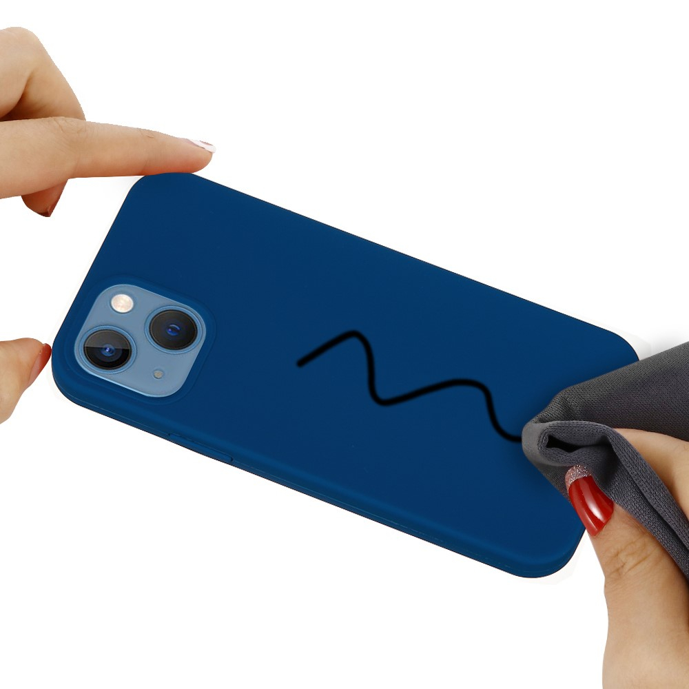 iPhone 15 Silikon Case Hülle - Blau