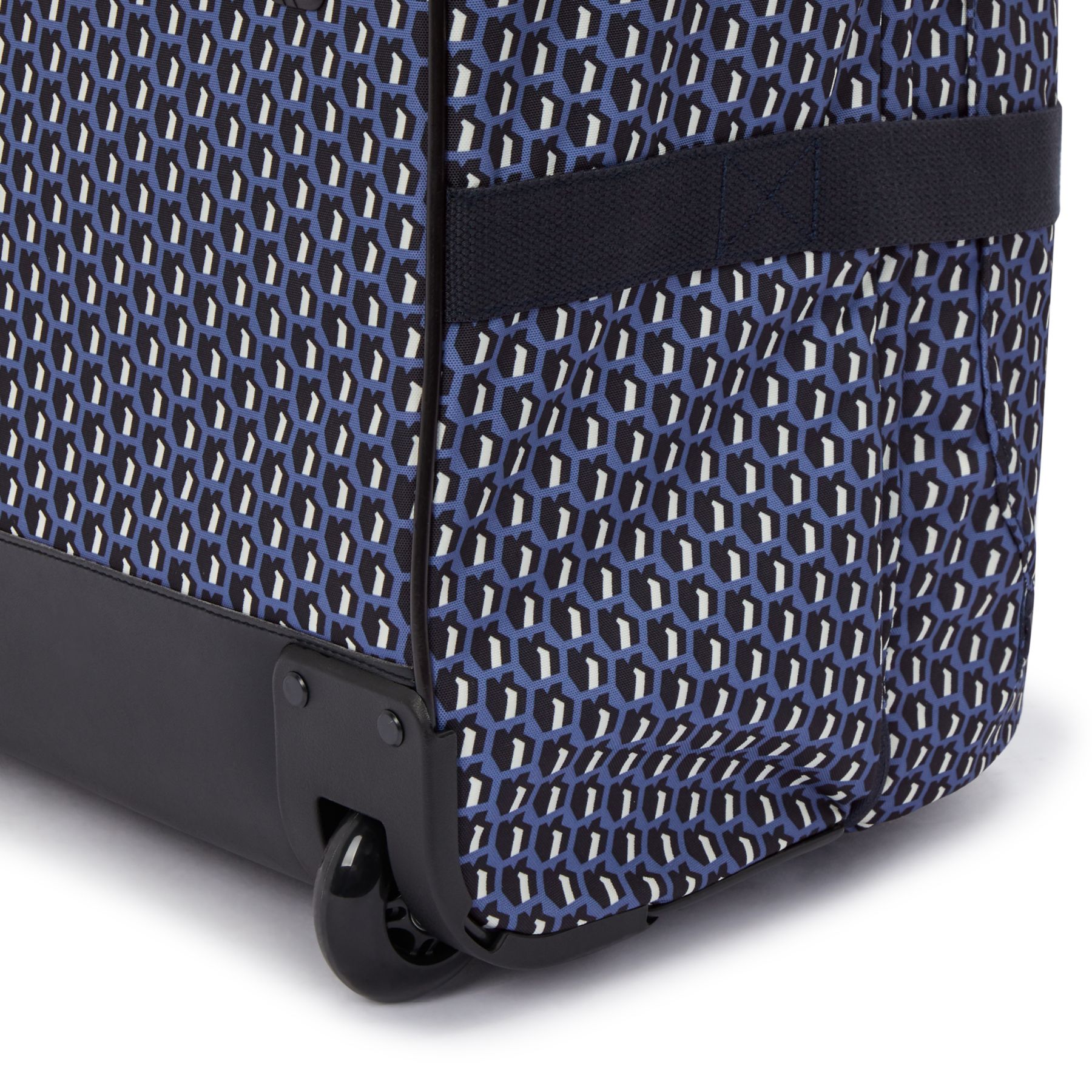 AVIANA L Grande valise à roulettes avec sangles ajustables - 3D K Blue
